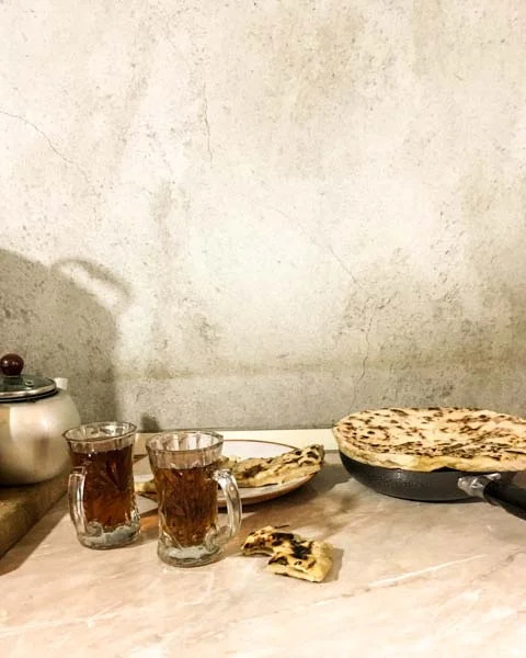 Tea and sweet jingalov hats -- sometimes simple is better.