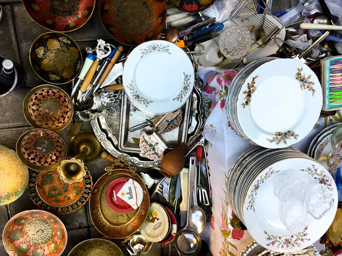 The best place to hunt for Soviet relics, fine china, and other treasures is Vernissage, an outdoor market in the center of Yerevan. On most days, it’s a little manicured with organized booths. But on Saturdays, people set up temporary stalls for the day that spill out onto the sidewalks surrounding the official market area.