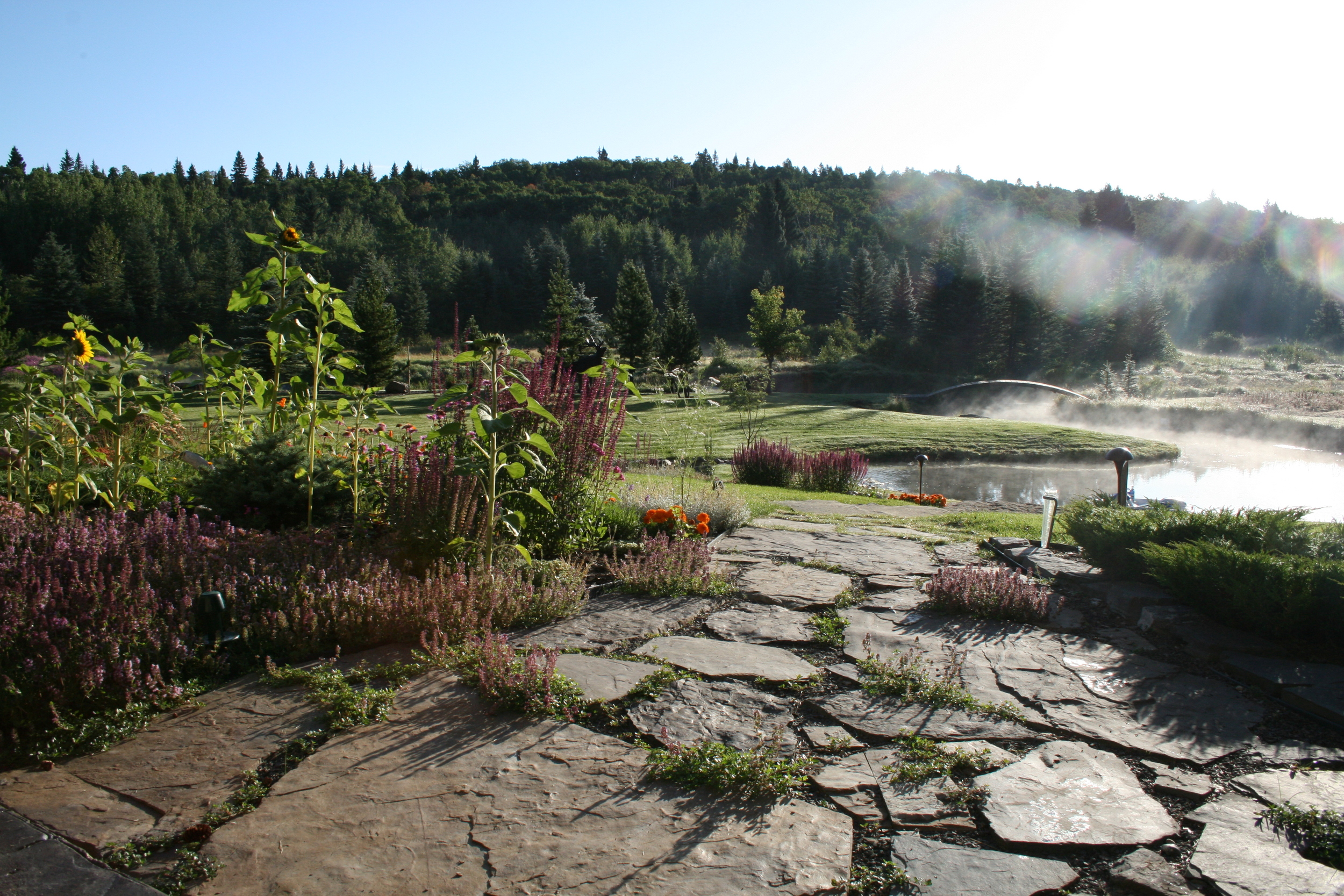  Along with an intricate retaining wall system, and extensive landscaping, this project included the design and installation of an 80 m recirculating creek, run by a state-of-the-art variable speed pump system.  