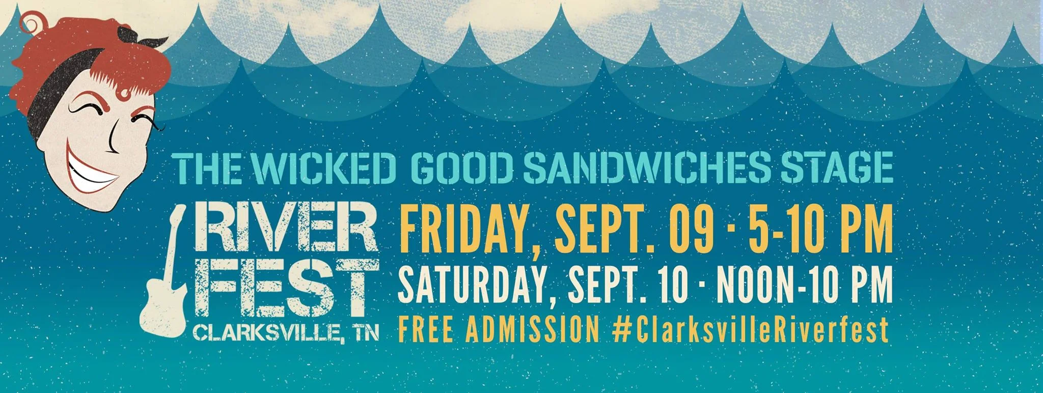 The Wicked Good Sandwiches Stage at Clarksville Riverfest