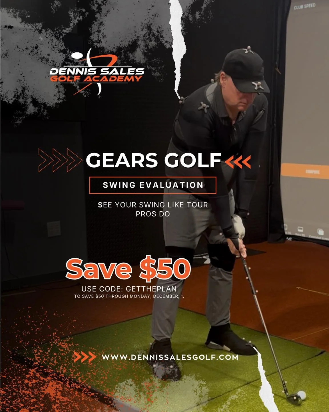 BLACK FRIDAY &mdash; $50 OFF GEARS Golf Swing Evaluation (Ends Monday)

If you&rsquo;ve ever wanted to see your swing the same way TOUR players do&hellip; this is it.

GEARS is the most accurate 3D motion-capture system in golf &mdash; the same tech 