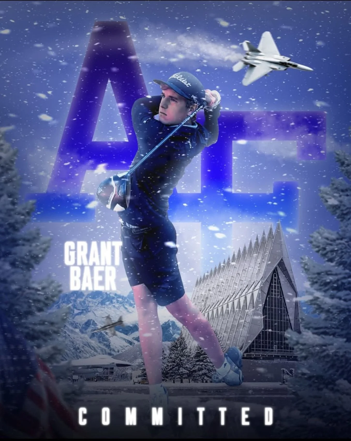 Congrats @grantbaer34 on committing to play golf at the United States Air Force Academy! I'm beyond thrilled for your achievement! Thanks to you and your family for trusting me over the last 5 years - it's been an unforgettable ride!  I can&rsquo;t w