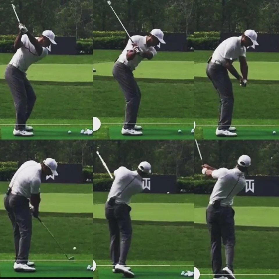Want to test if your swing is actually organized?
Try hitting it hard with your arms extended to P9.

Simply awesome alignments and concepts on display here from Tiger Woods.

This is something I believe every golfer should incorporate into their ful