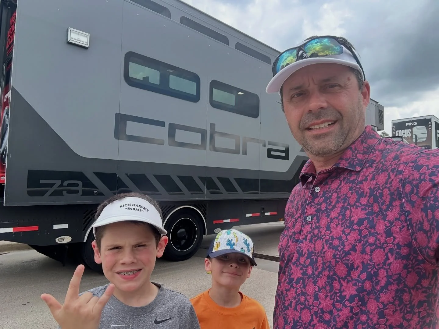 Would like to give a big thank you to @cobragolf and Matt for giving the kids such a great experience today!

Getting them behind the ropes and inside the Cobra Tour Van was something really special and a memory they won&rsquo;t forget anytime soon.
