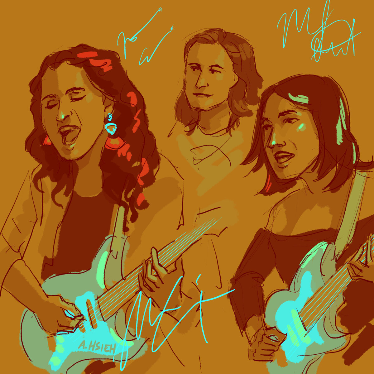 Npr Tiny Desk Live Sketches Angela Hsieh Illustration