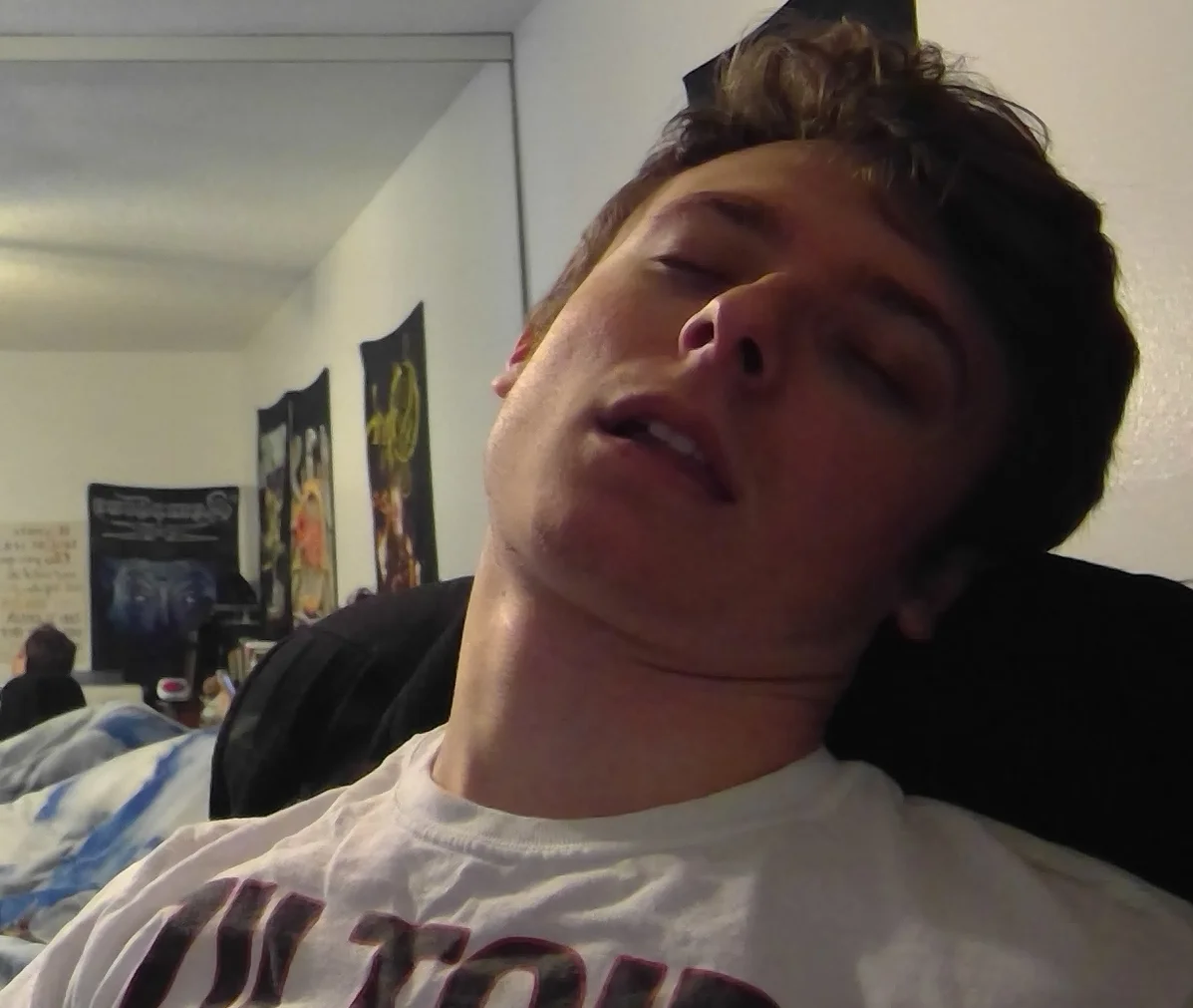 Pictured: Me for most of college
