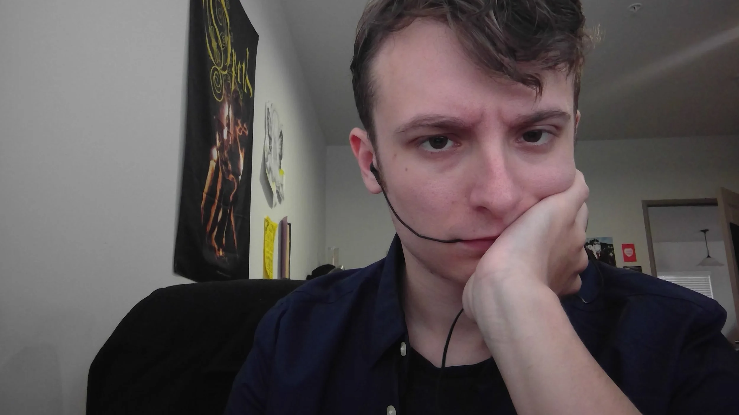 Totally a candid shot of me listening to podcasts while I work and not a staged one I did for the blog. Nope, I would never do that.