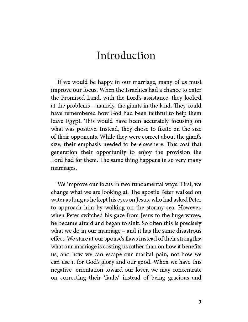 Improve Your Marriage By Improving Your Focus by Mark Avery Reed Introduction Pg 1