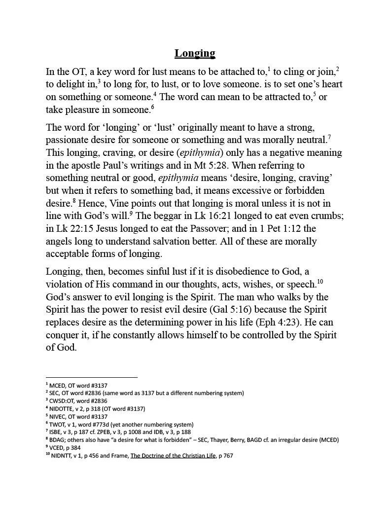 Longing | Resource Guide