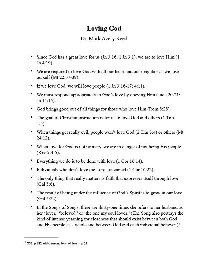 Loving God | Resource Guide