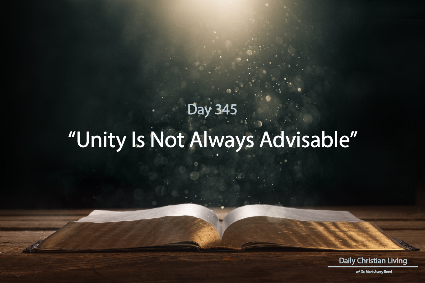 Unity Is Not Always Advisable