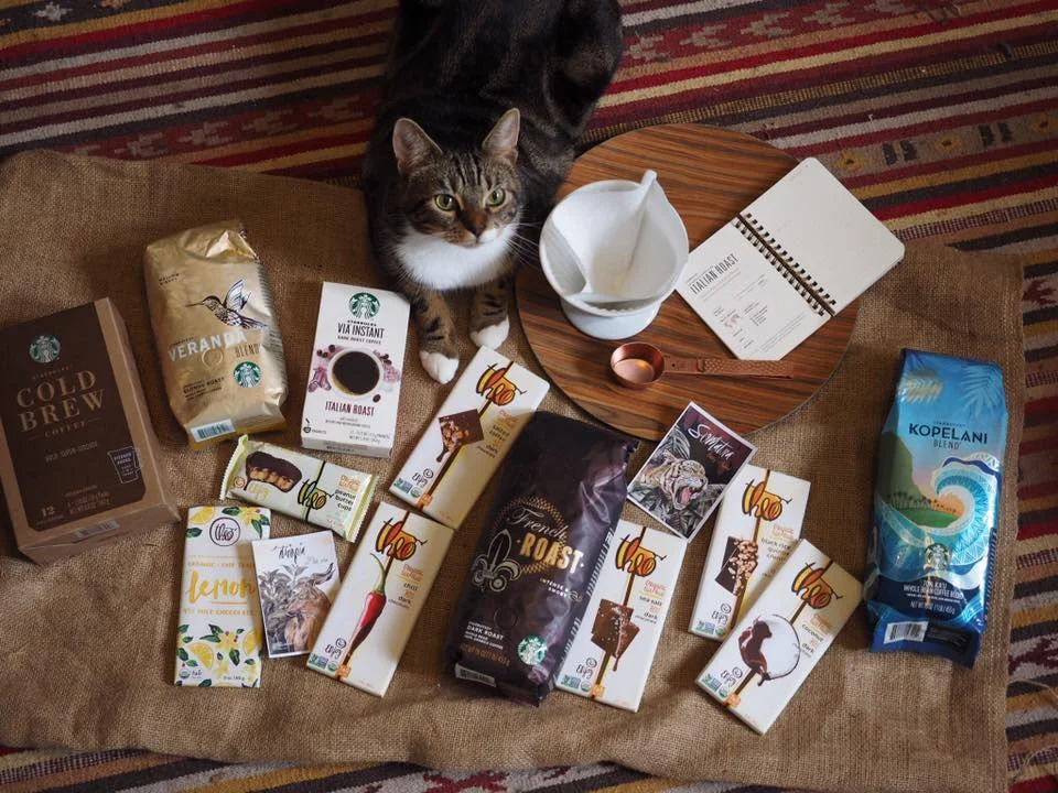 Cosmo is getting ready for a big coffee tasting!