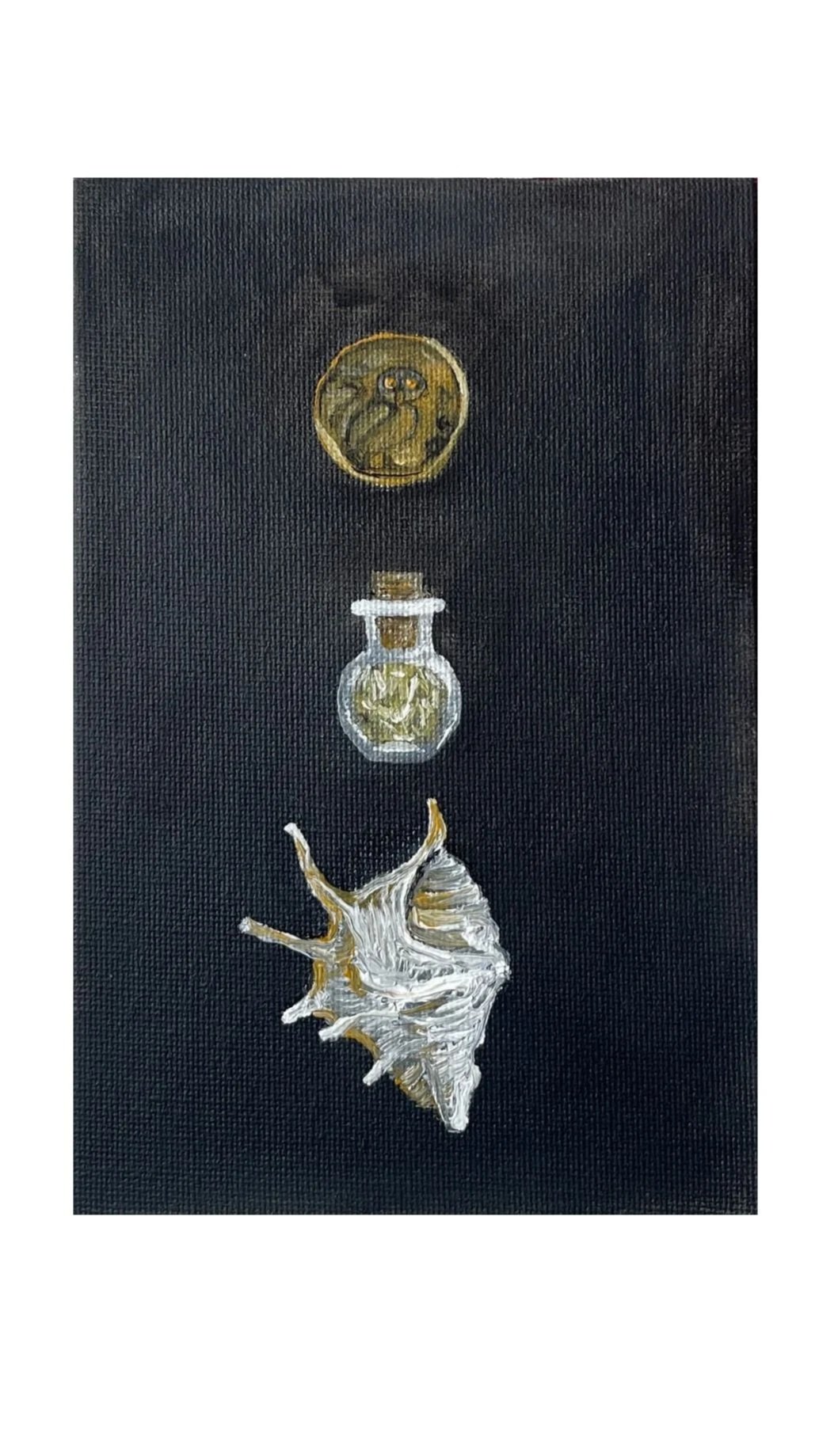 Coin, Rosemary, Shell 
SOLD