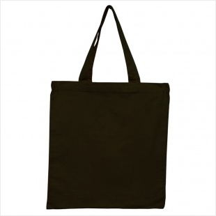 Black - 6oz Basic Tote 15x16