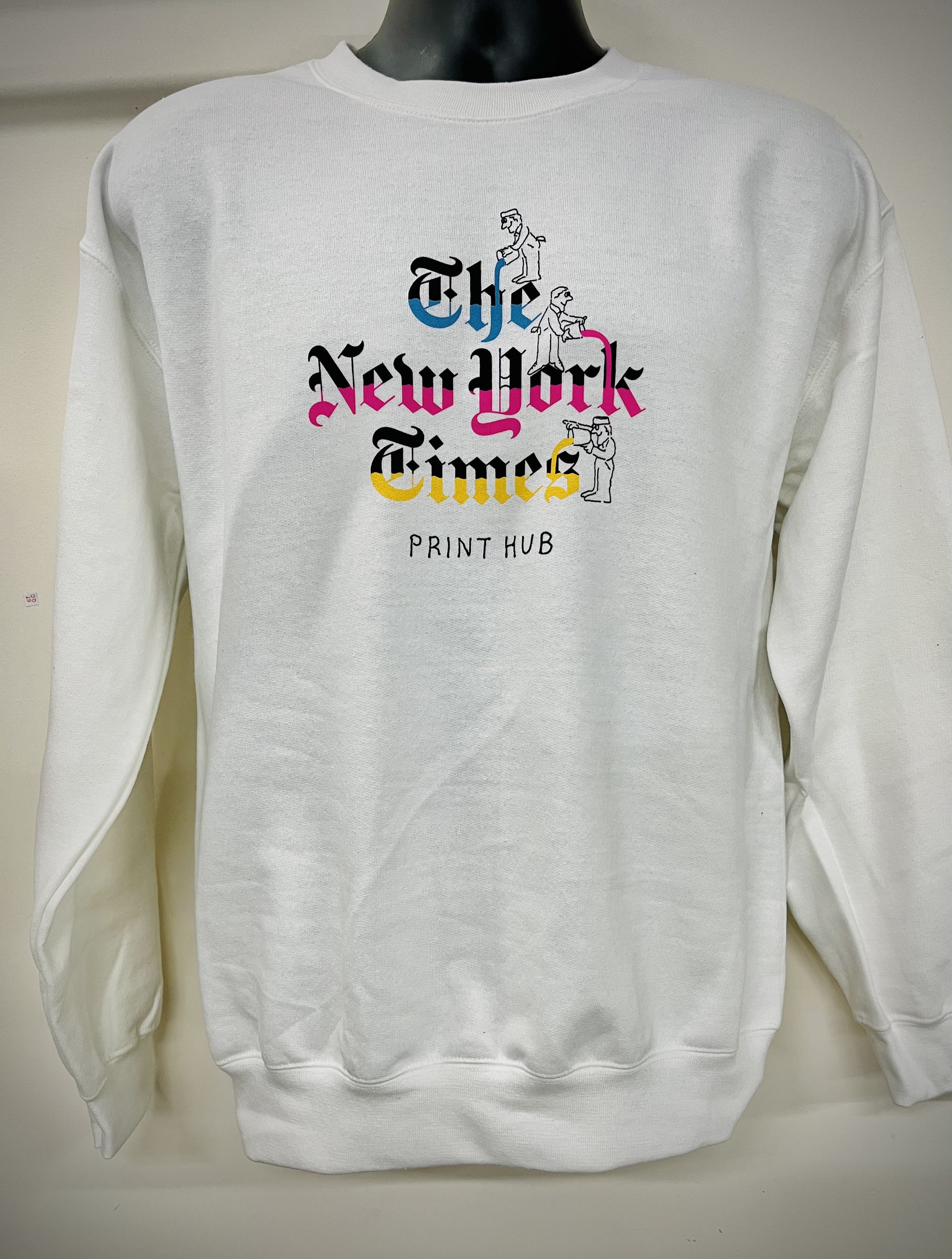New York Times Screen Printed Sweatshirt