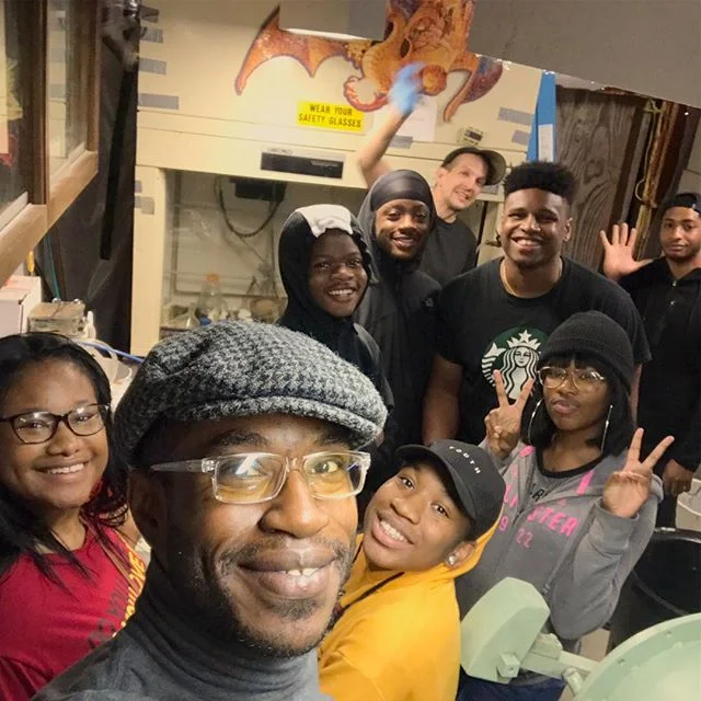 Today we had students from the area visit Indie Lab&rsquo;s weekly open house!  These are teens whom excel and have have a strong interest in STEM. -

We spoke about everything from repair and DIY/maker movement to materials science and chemical anal