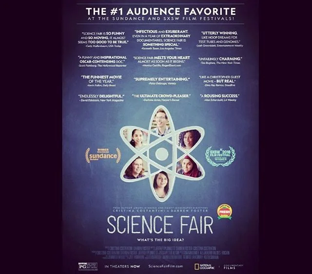 We are excited about the @ScienceFairFilm!  Our Founder @thePsyence was not only a participant in 2000 at the @Intel ISEF (in Detroit), but later he was a Special Awards Judge at the 2017 ISEF (in LA, featured in the film)! -

We encourage you to sup