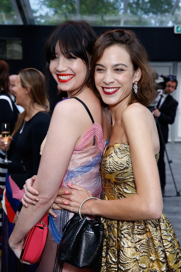 Daisy Lowe and Alexa Chung look like they're having so much fun! This is proof that a red lip just adds instant glamour and can be all you need for a statement look. 