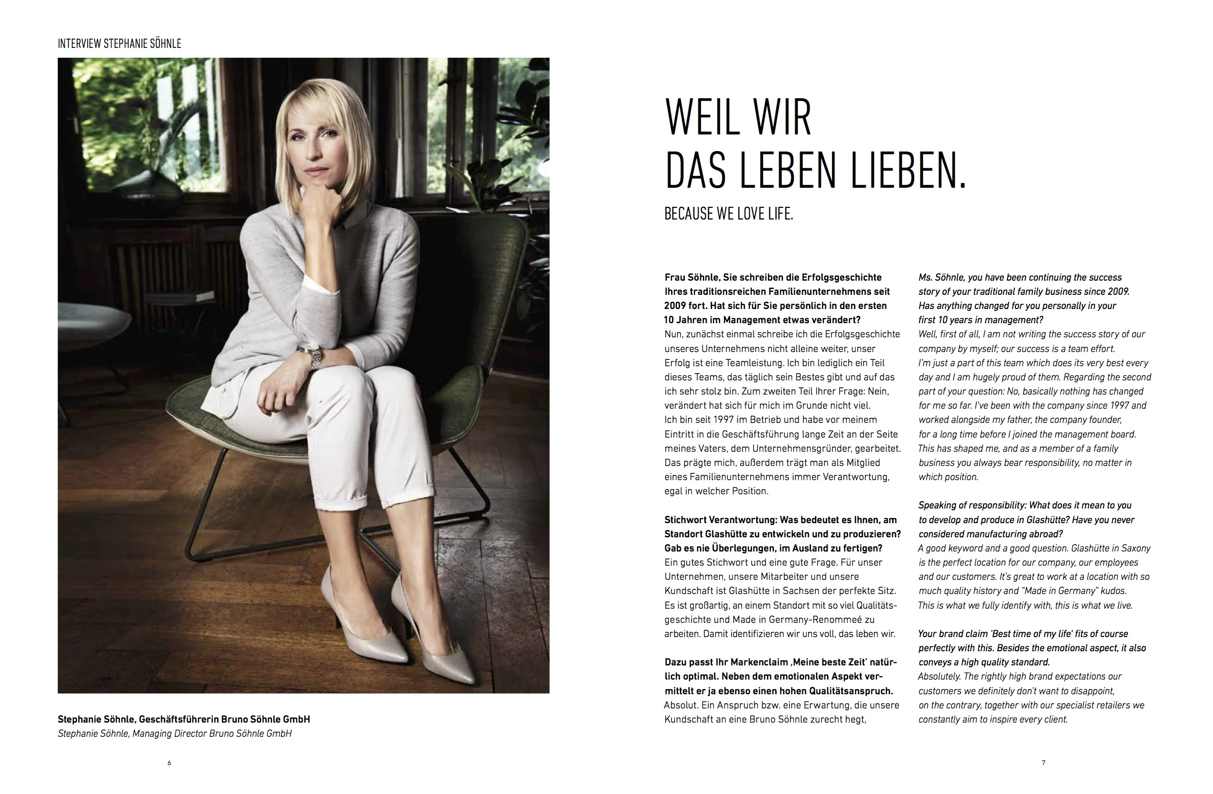 Haar und Make Up Styling für das Porträt einer Unternehmerin