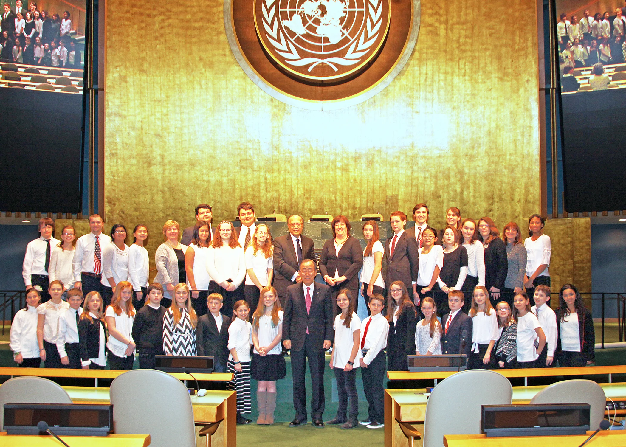 UN Visit with secretary-general ban ki-moon
