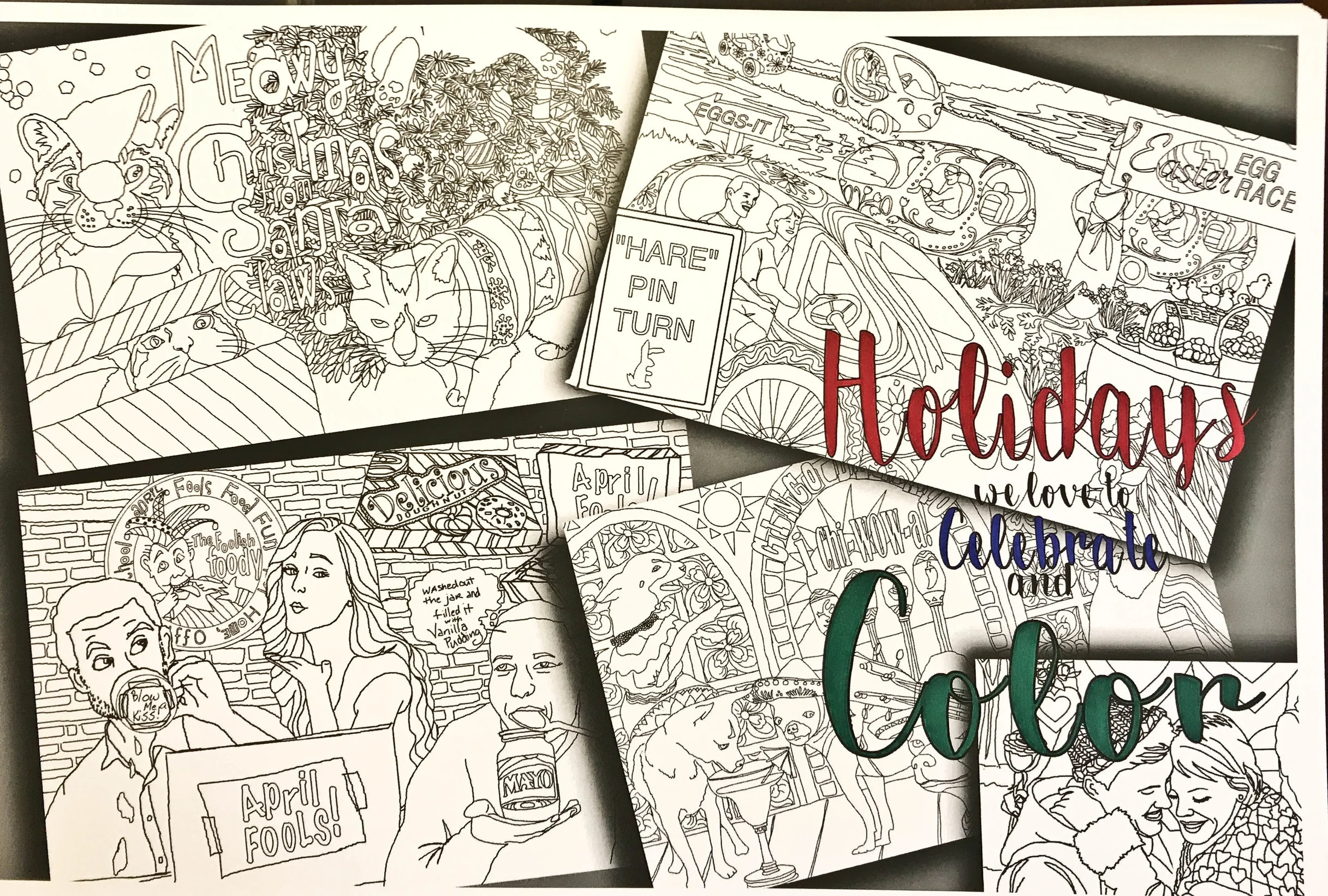 Cover Art for Holidays We Love to Celebrate and Color