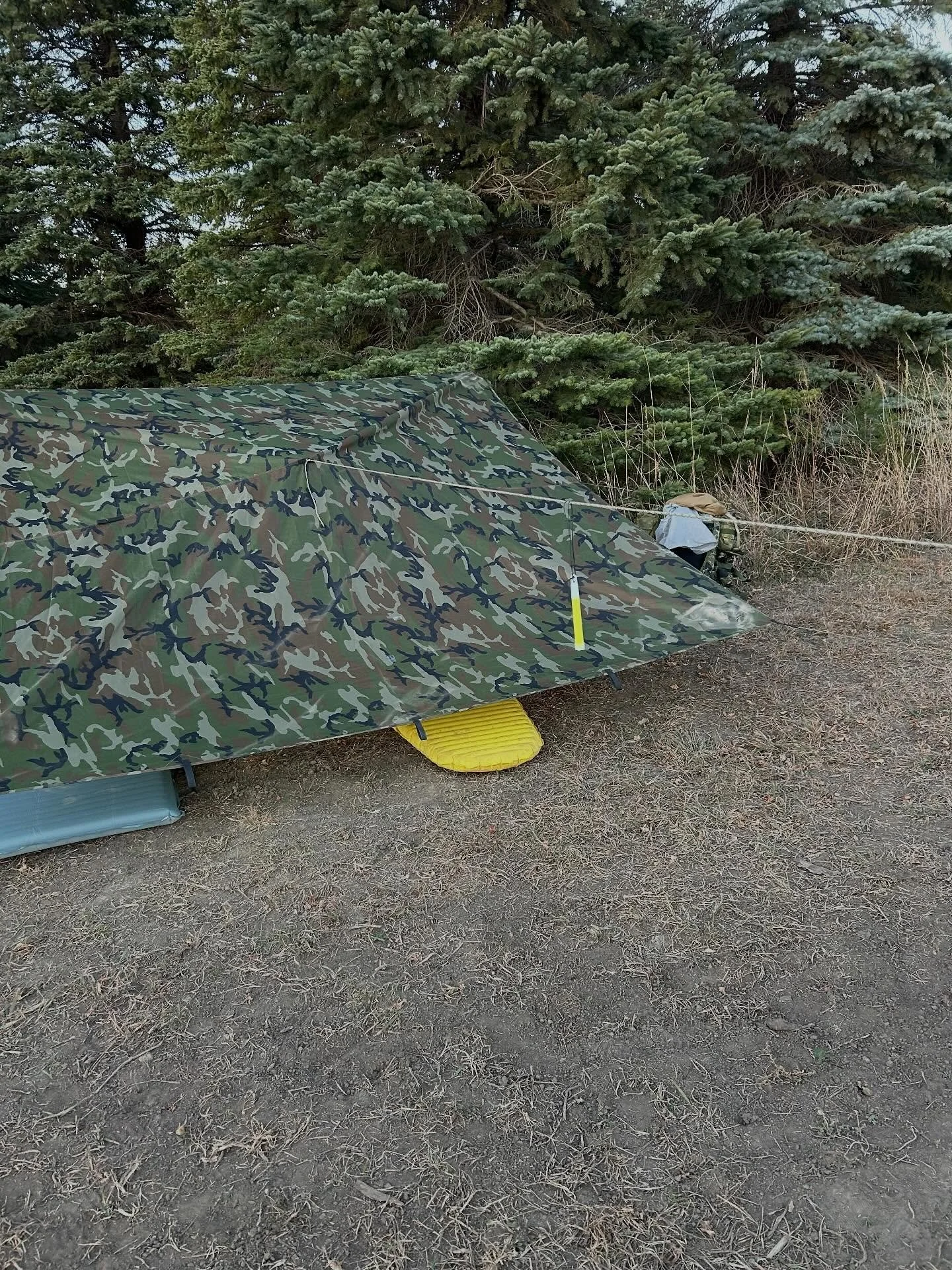 Yes my sleeping mat is bright yellow. It is comfortable. Sue me.
