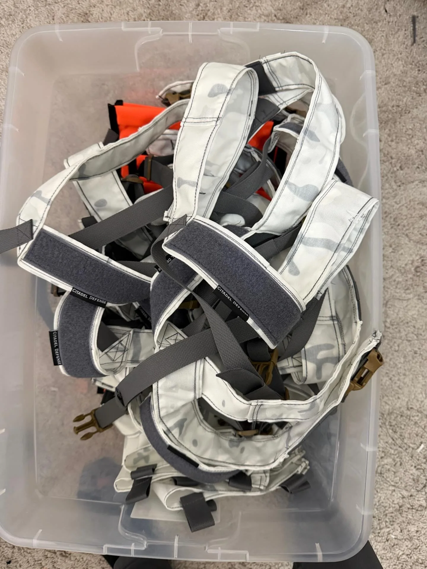 Multicam Alpine harnesses are complete. 

Aiming to have these on the site this week.