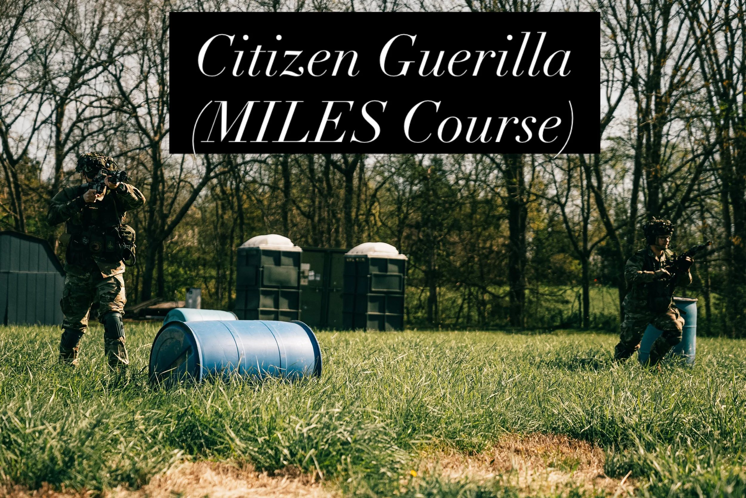 Sign Up On the Citadel Defense Website

Citizen Guerrilla (MILES Course)
$600.00
Class Date: April 23rd to April 25th 2027
Location: Sioux Falls, SD

This is a MILES course that will be taught &ldquo;in the field&rdquo;. The class will step off Frida