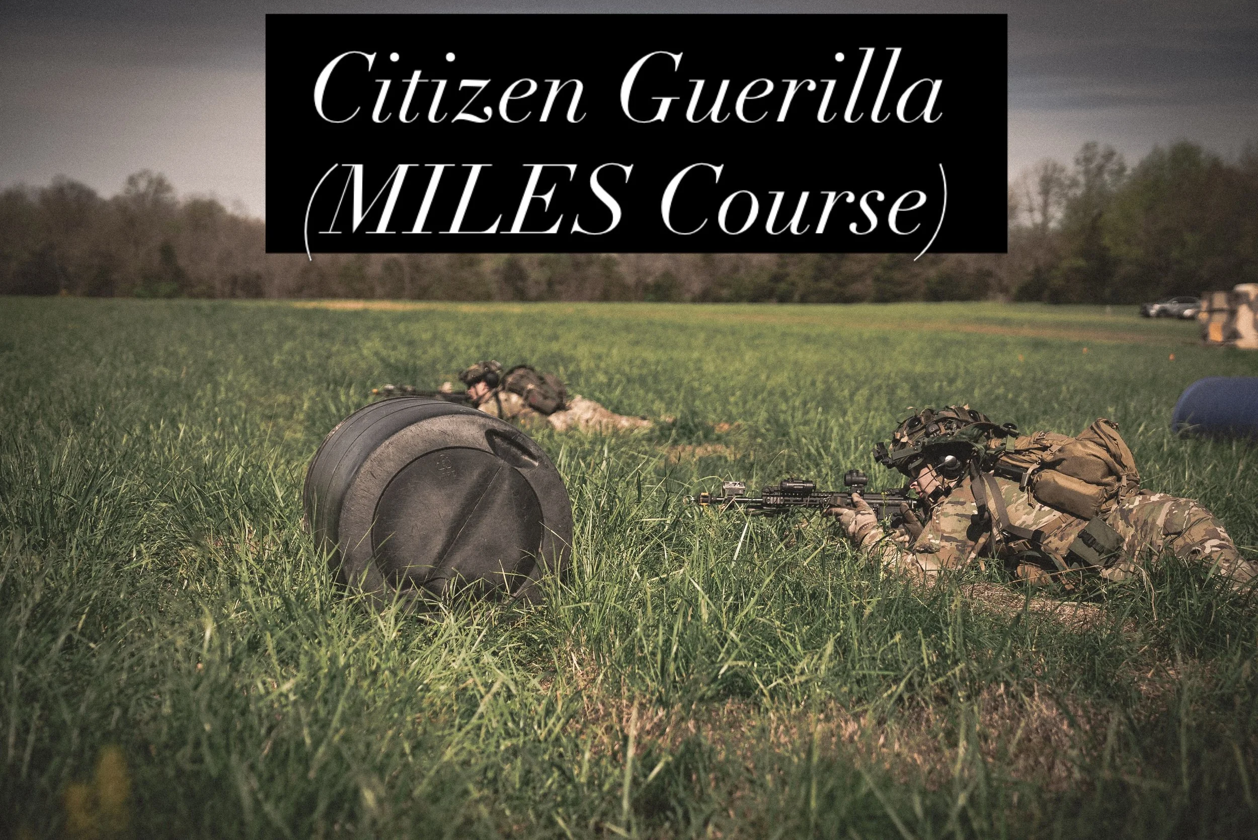Sign Up On the Citadel Defense Website

Citizen Guerrilla (MILES Course)
$600.00
Class Date: April 23rd to April 25th 2027
Location: Sioux Falls, SD

This is a MILES course that will be taught &ldquo;in the field&rdquo;. The class will step off Frida