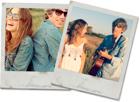 Belén Coca y Lorenzo Puy, integrantes del grupo de música Niña Vintage.