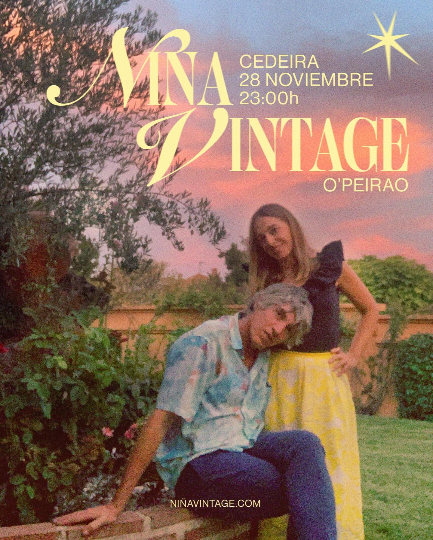 &iexcl;Comienza nuestra mini gira gallega! &iexcl;Qu&eacute; ilusi&oacute;n! Si and&aacute;is cerca de Cedeira, Santiago o Pontedeume, venid con lo puesto, que nosotros pondremos las canciones.

✨CEDEIRA 28 NOV - O&rsquo;Peirao @opeirao_cedeira 

✨SA