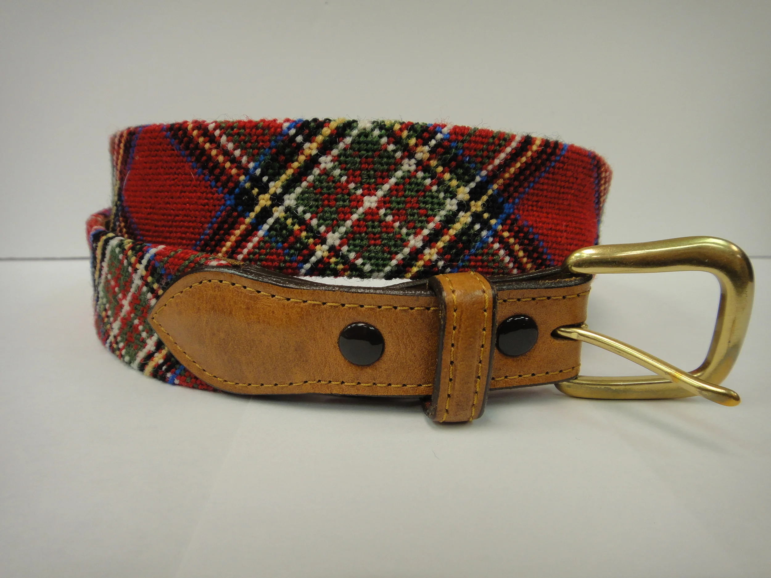 B36A Diagonal Plaid - Stewart, red