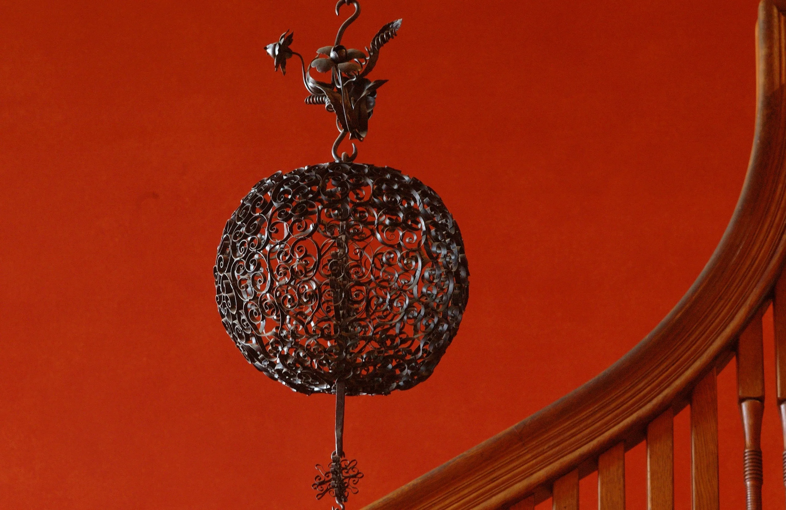 Lamp detail, Stonehurst, the RobertTreat Paine House in Waltham, MA, by H.H Richardson. Photo by Thomas P. Lang.