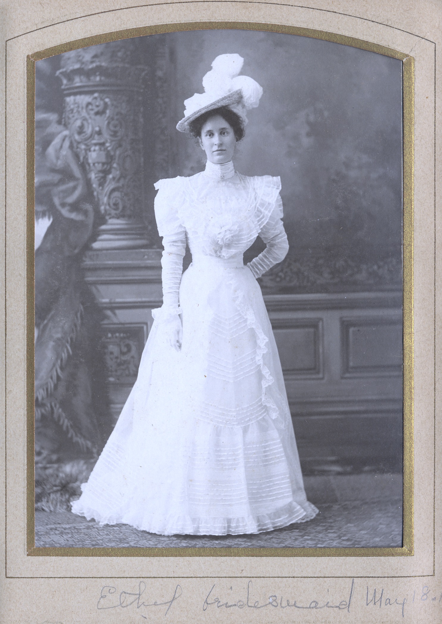 Bridesmaid Ethel Paine, 1897