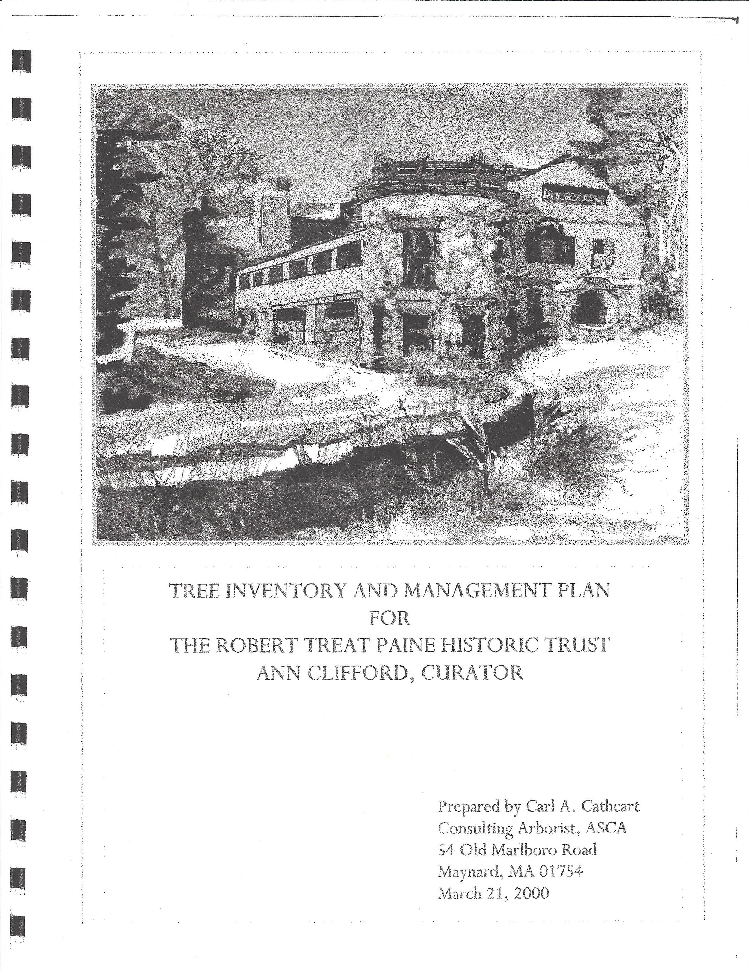 Tree Inventory & Management Plan, 2000