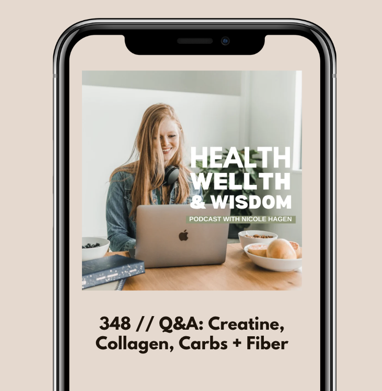 348 // Q&amp;A: Creatine, Collagen, Carbs + Fiber