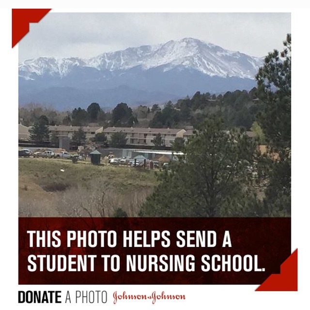 Pike's Peak from my northern Colorado Springs hotel room.