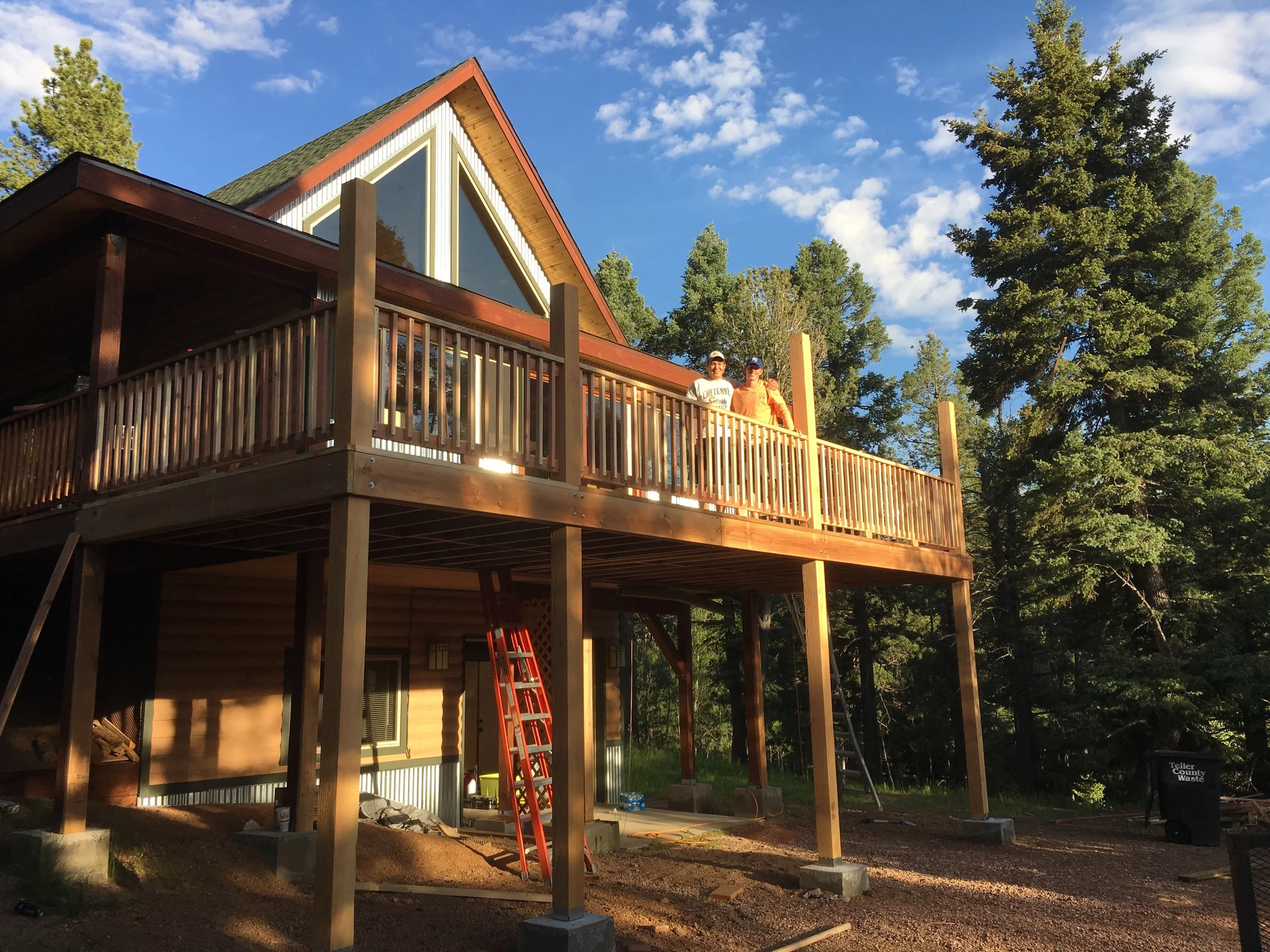  The almost completed deck