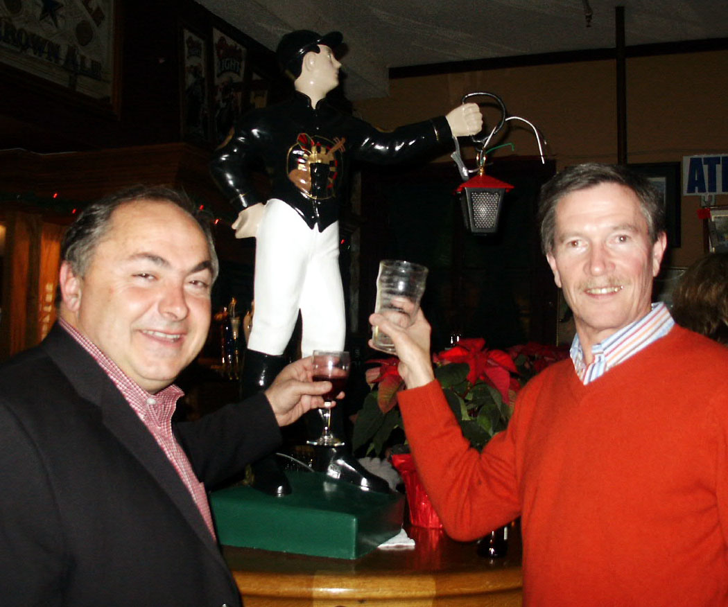 Christmas 2006 Tom and PGR member Mike Duffy with Jockey.jpg