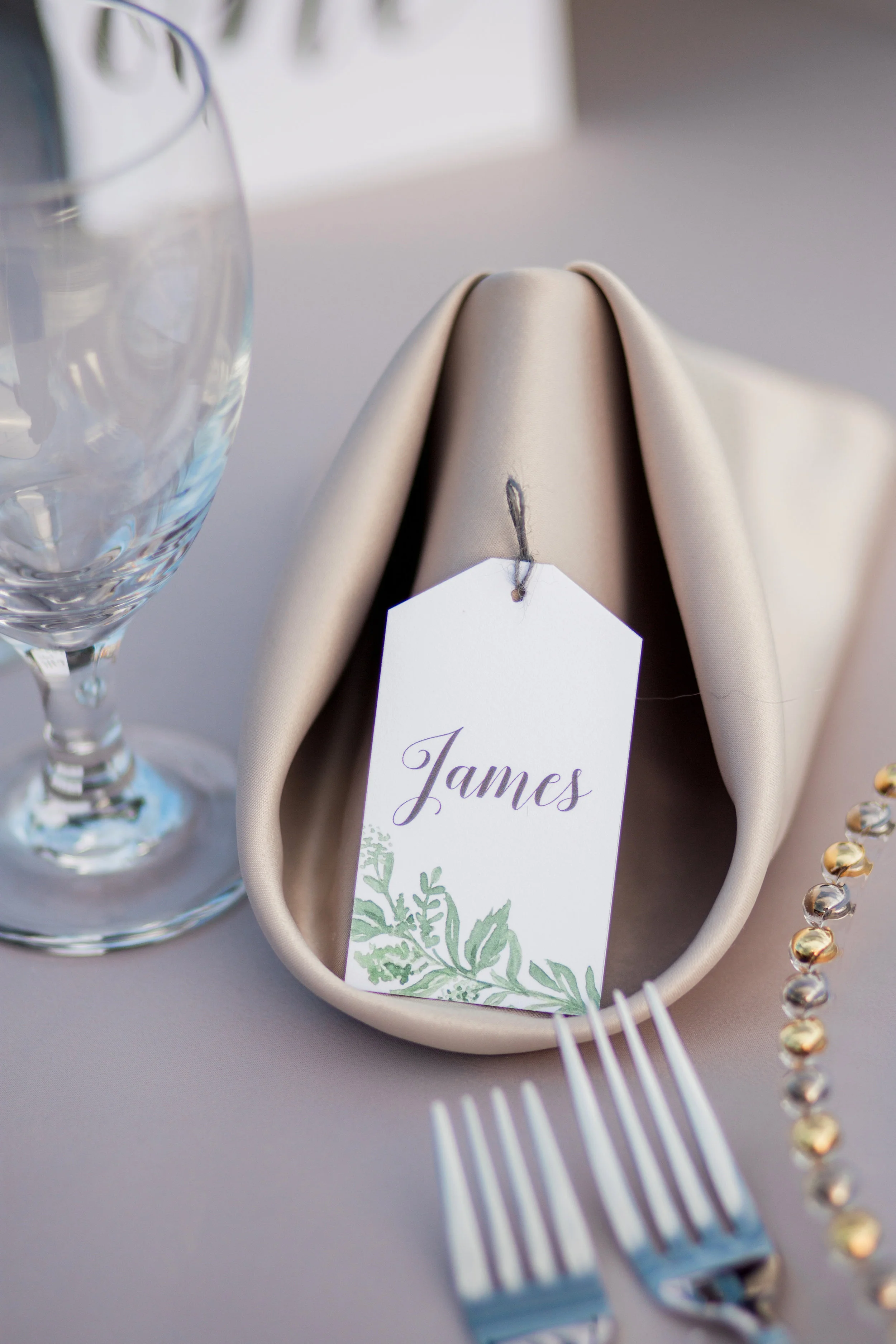 laurel wedding invitation, romantic wedding invitation