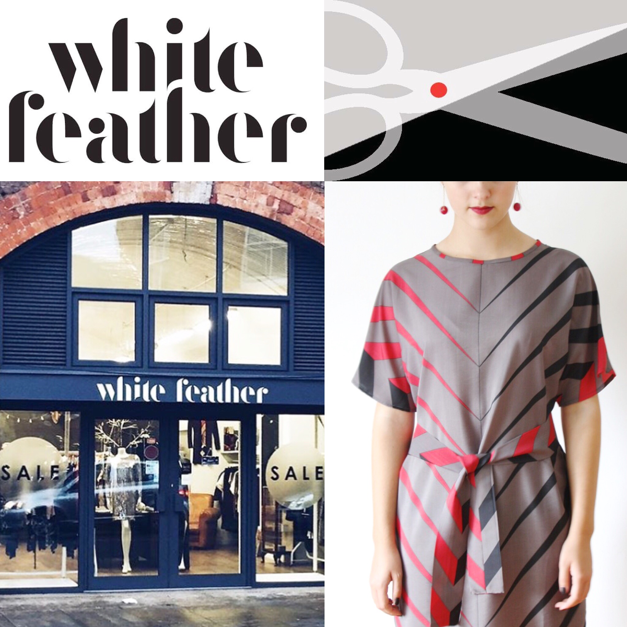 Exclusive, handmade in London dresses and tops clothing made in vintage fabric
