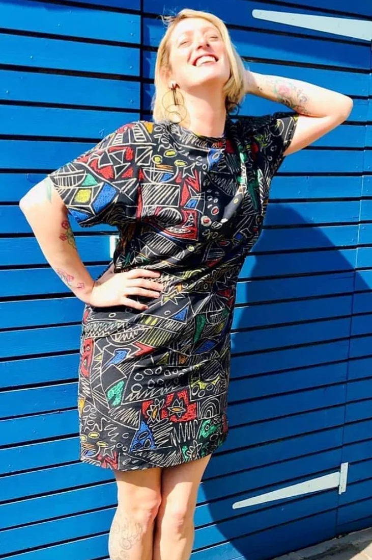 Carrie-Ann in her Graffiti Frock