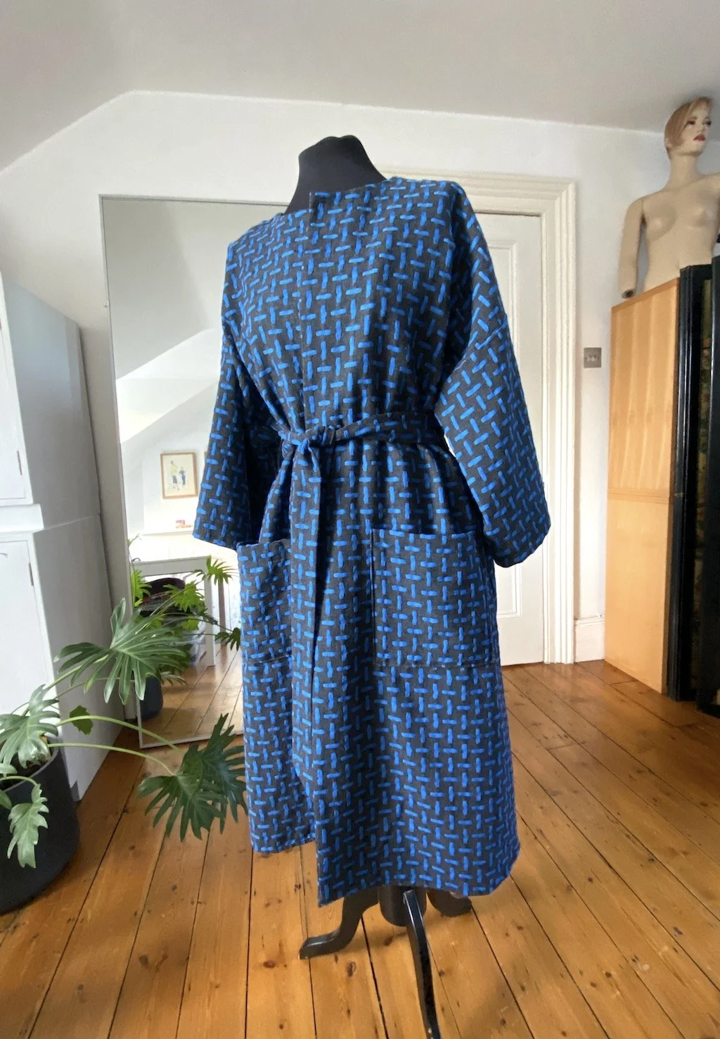 The Blue Dash vintage wool handmade Coat
