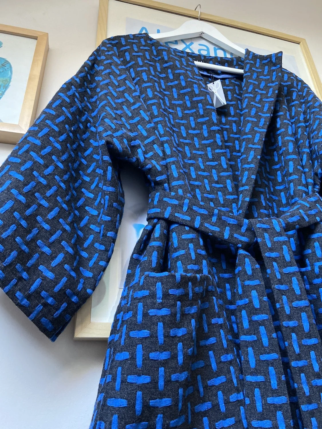 The Blue Dash vintage wool handmade Coat