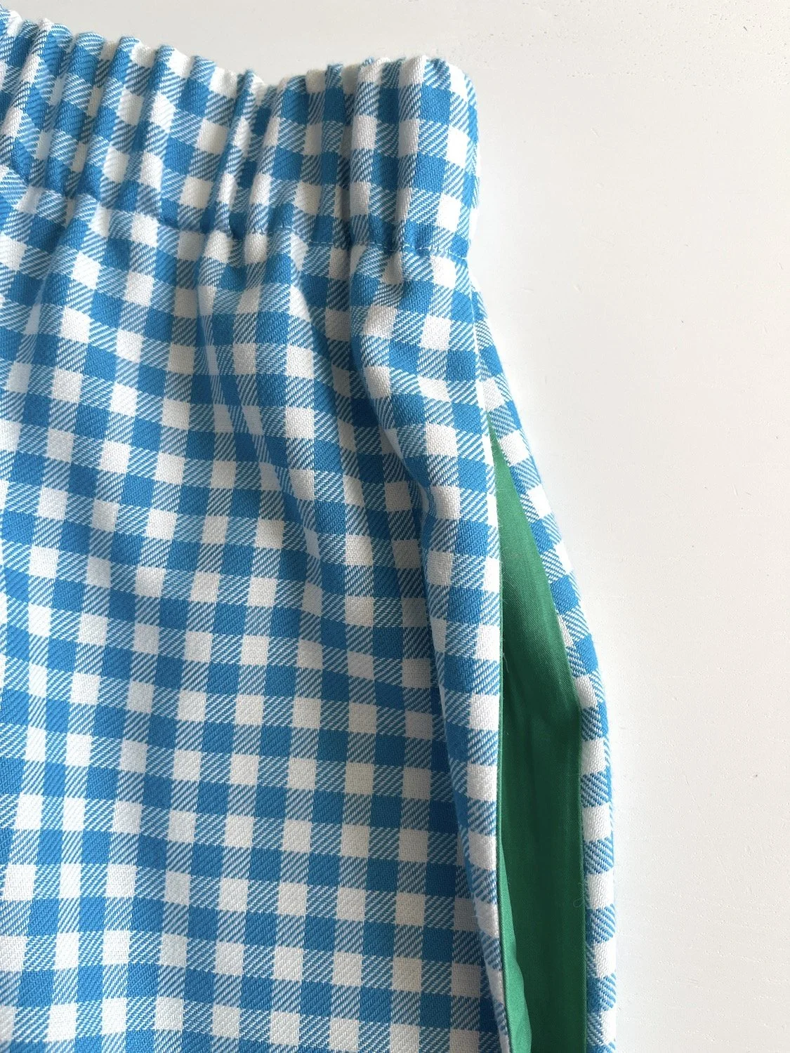handmade gingham shorts
