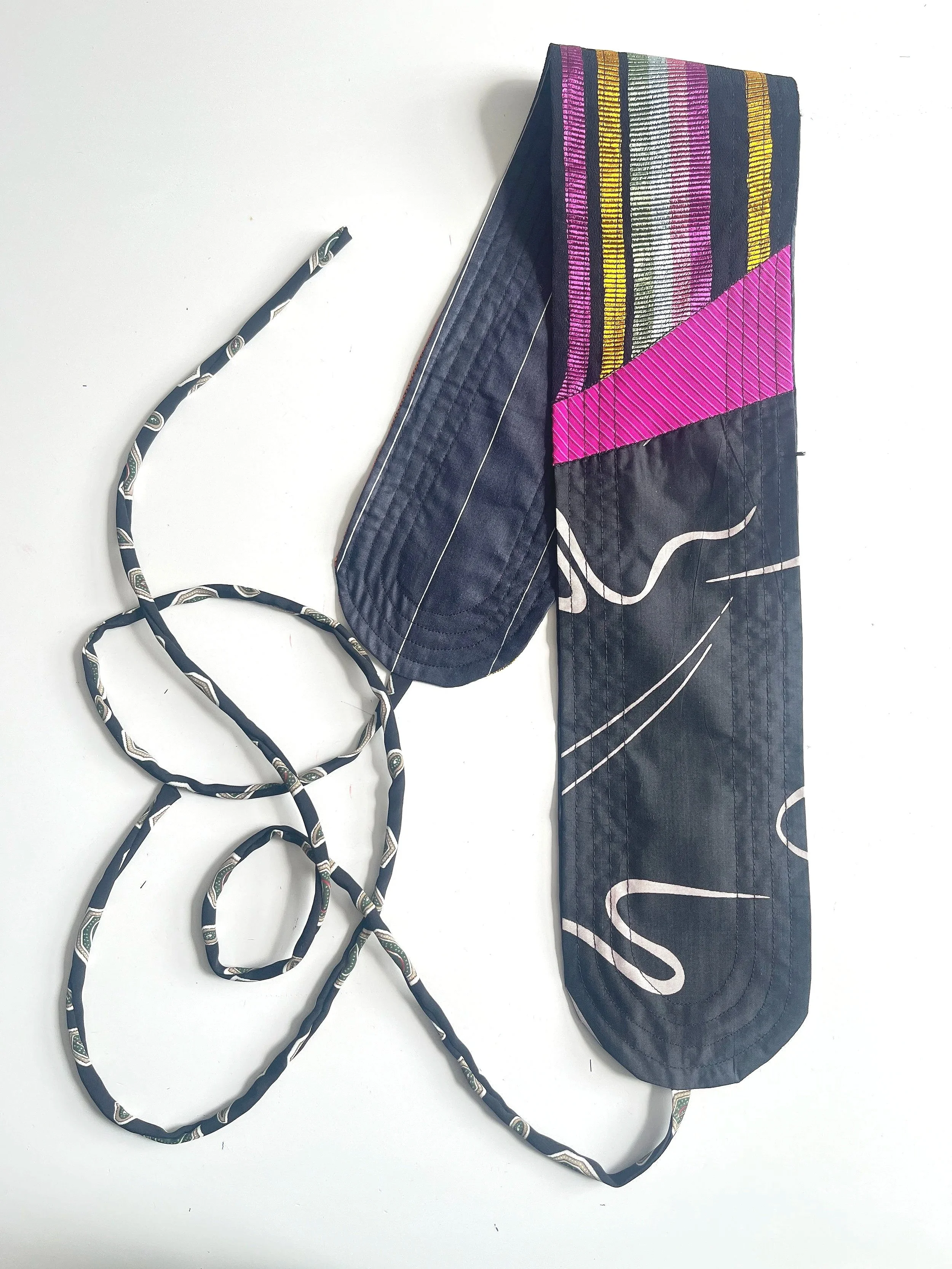 NPB patchwork Obi belt