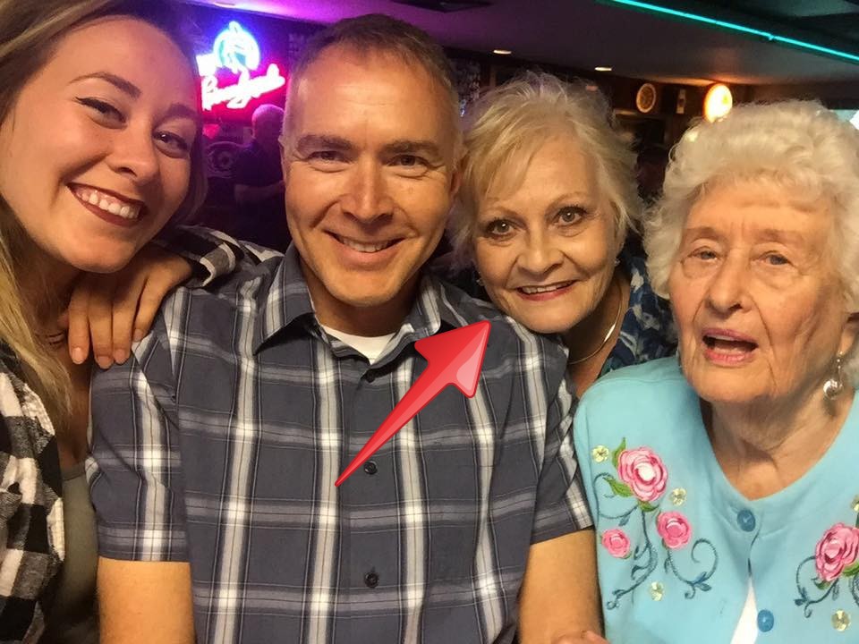 This is my mom, Carol. Hi, Mom!
