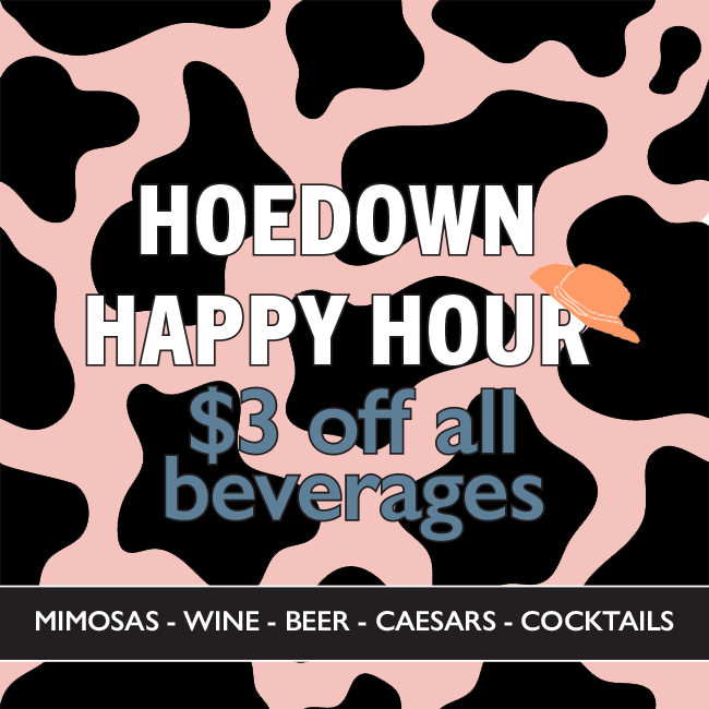 🤠 Hoedown happy hour 🤠