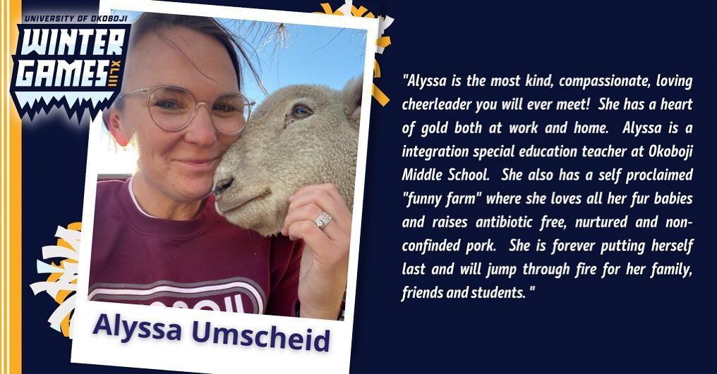Hey Carnivores! One of our hog farmers was nominated for Winter Games Cheerleader! Alyssa has our vote! She should have yours too because #FarmersFeedTheWorld and she&rsquo;s pretty amazing! Link to vote is comments. #AlyssaUmscheid