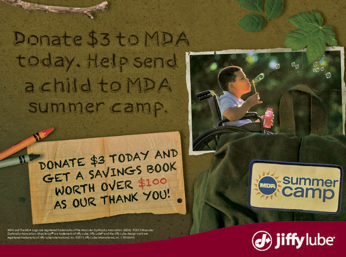 JIFFY LUBE MDA CAMPAIGN